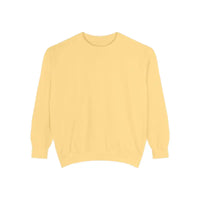 Floral Peace Sign Crewneck Sweatshirts in Light Blue Aqua and Yellow - Ocean State Styles