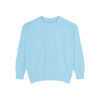 Floral Peace Sign Crewneck Sweatshirts in Light Blue Aqua and Yellow - Ocean State Styles