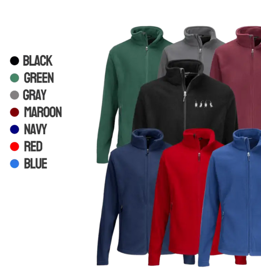 Dancing Ducks Embroidered Fleece Jacket for Cozy Comfort - Ocean State Styles