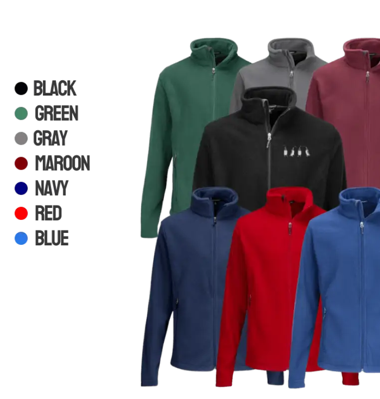 Dancing Ducks Embroidered Fleece Jacket for Cozy Comfort - Ocean State Styles