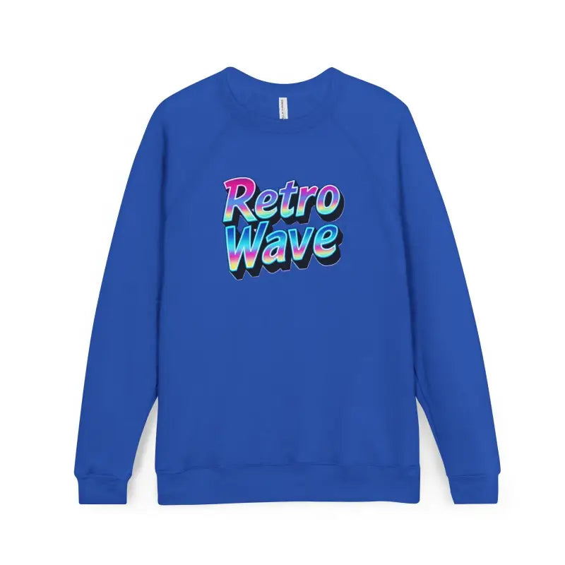 Dark gray crewneck sweatshirt featuring Retro Wave graphic and text for a stylish look