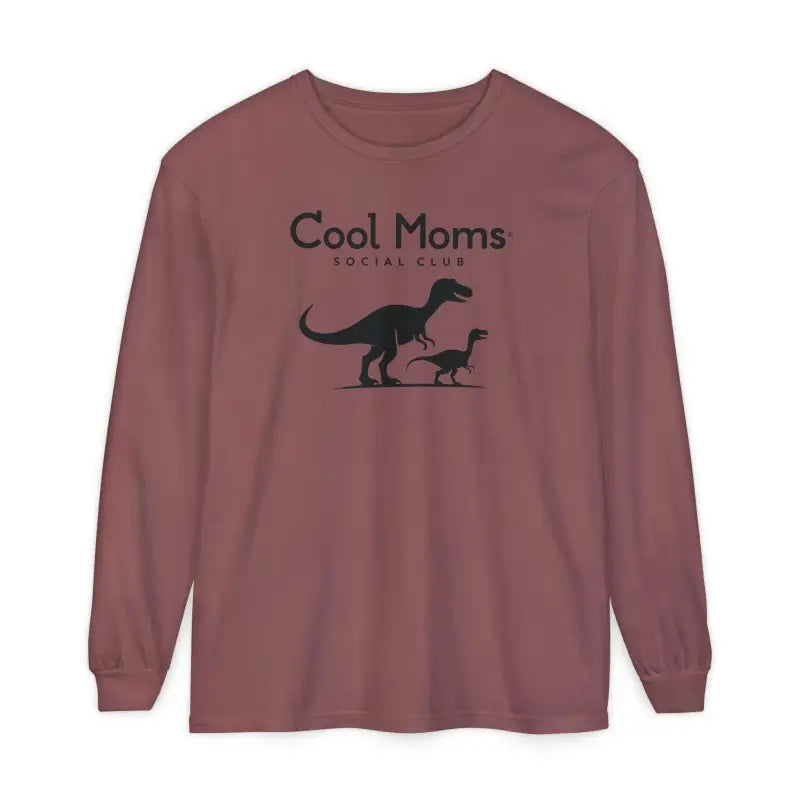 Dinosaur Long Sleeve T Shirt for Cool Moms Social Club - Ocean State Styles
