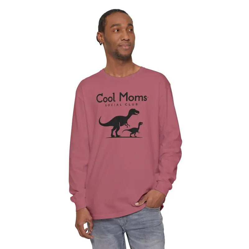 Dinosaur Long Sleeve T Shirt for Cool Moms Social Club - Ocean State Styles