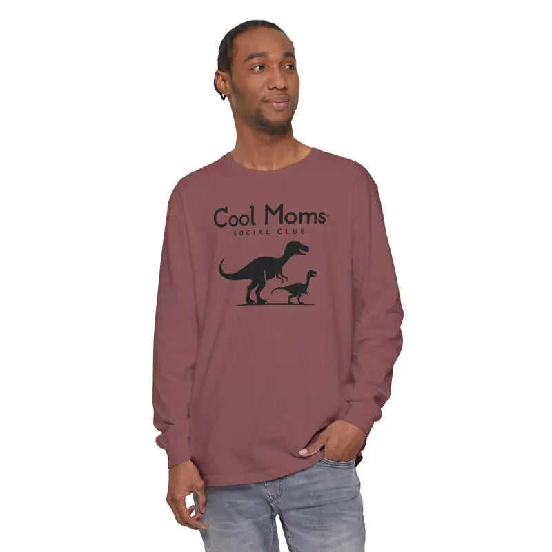 Dinosaur Long Sleeve T Shirt for Cool Moms Social Club - Ocean State Styles