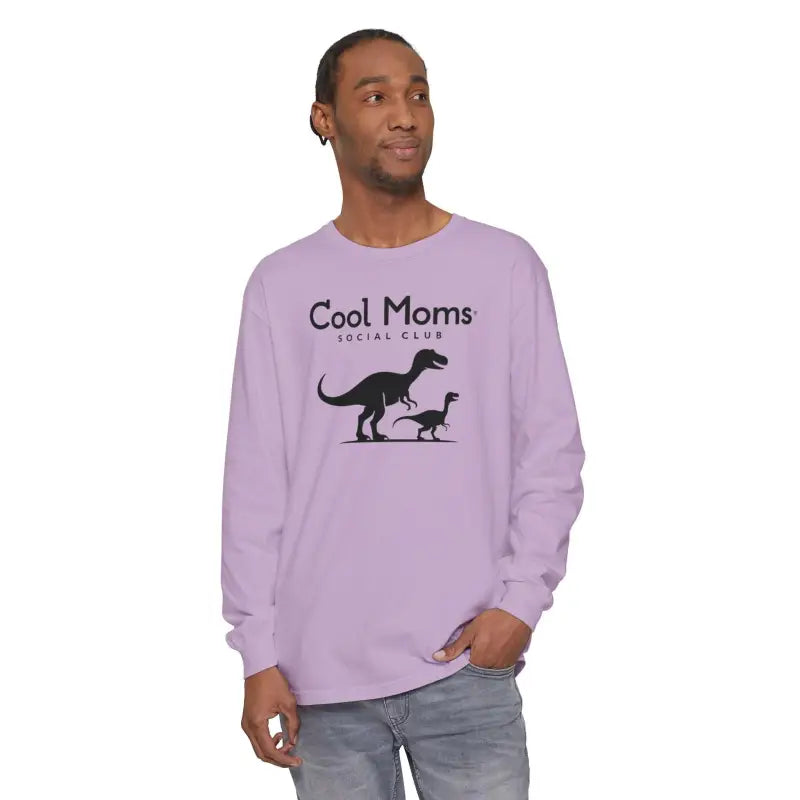 Dinosaur Long Sleeve T Shirt for Cool Moms Social Club - Ocean State Styles