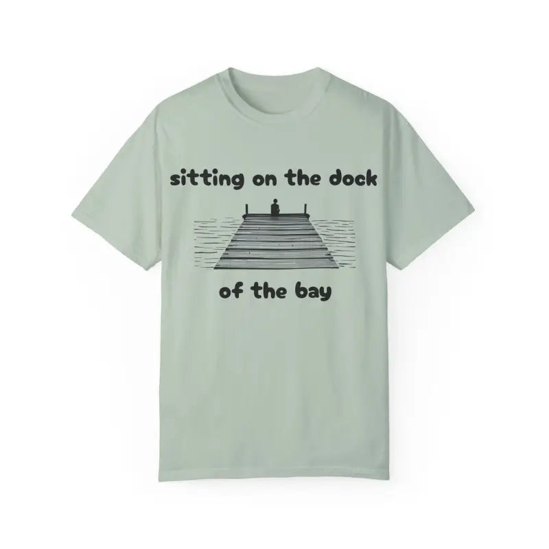 Light green Dock Of The Bay Graphic T Shirt featuring a dock graphic design