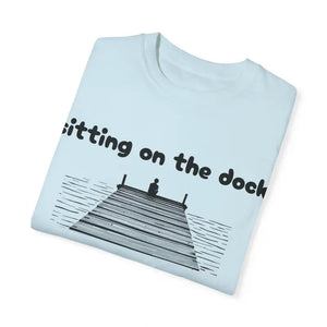 Dock of the Bay T Shirt Light Blue Aqua and Light Green - Ocean State Styles