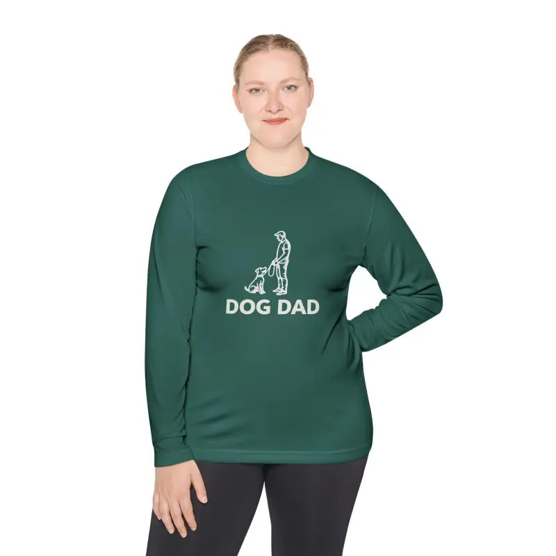 Dog Dad Performance Long Sleeve Tee for Active Owners - Ocean State Styles