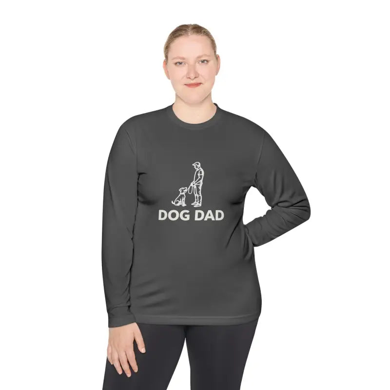 Dog Dad Performance Long Sleeve Tee for Active Owners - Ocean State Styles