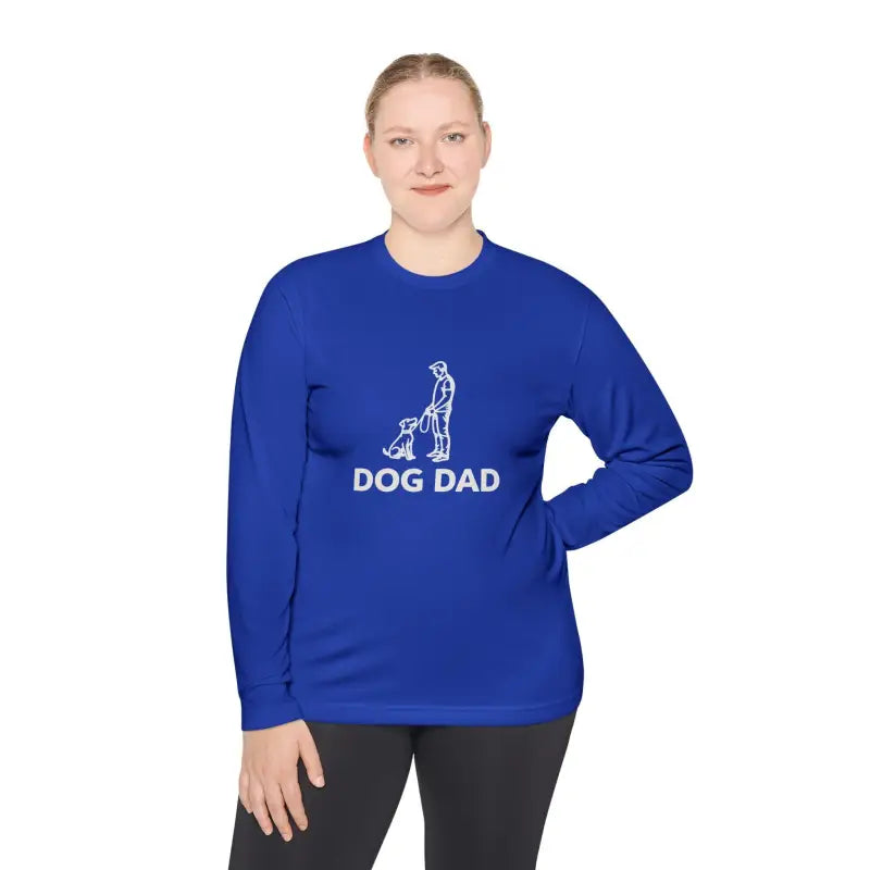 Dog Dad Performance Long Sleeve Tee for Active Owners - Ocean State Styles