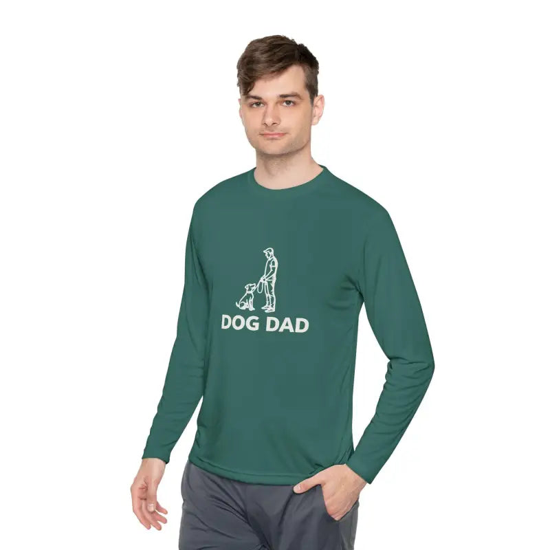 Dog Dad Performance Long Sleeve Tee for Active Owners - Ocean State Styles