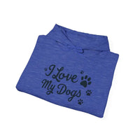 Dog Lover Hoodie I Love My Dogs Design for Pet Lovers - Ocean State Styles