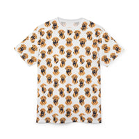 Dog Patterned T Shirt with Golden Retriever Print for Pet Lovers - Ocean State Styles