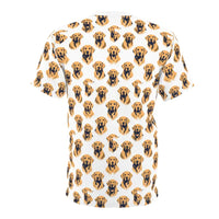 Dog Patterned T Shirt with Golden Retriever Print for Pet Lovers - Ocean State Styles
