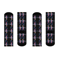 Donald Trump Pattern Novelty Crew Socks for Fun and Style - Ocean State Styles