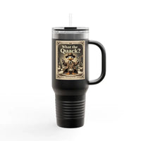 Duck Cartoon Insulated Tumbler 40oz Olive Green Travel Mug - Ocean State Styles