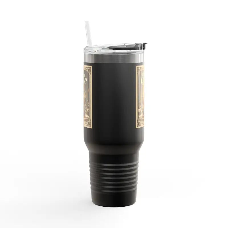 Duck Cartoon Insulated Tumbler 40oz Olive Green Travel Mug - Ocean State Styles