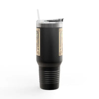 Duck Cartoon Insulated Tumbler 40oz Olive Green Travel Mug - Ocean State Styles