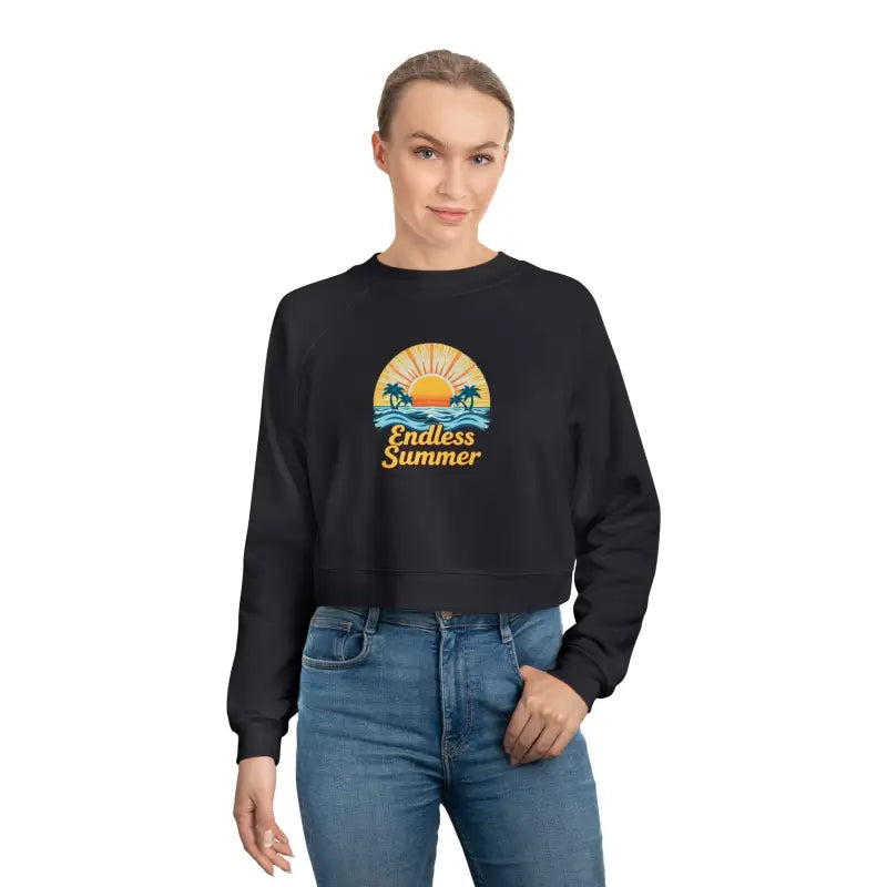 Endless Summer Cropped Fleece Sweatshirt for Women - Ocean State Styles