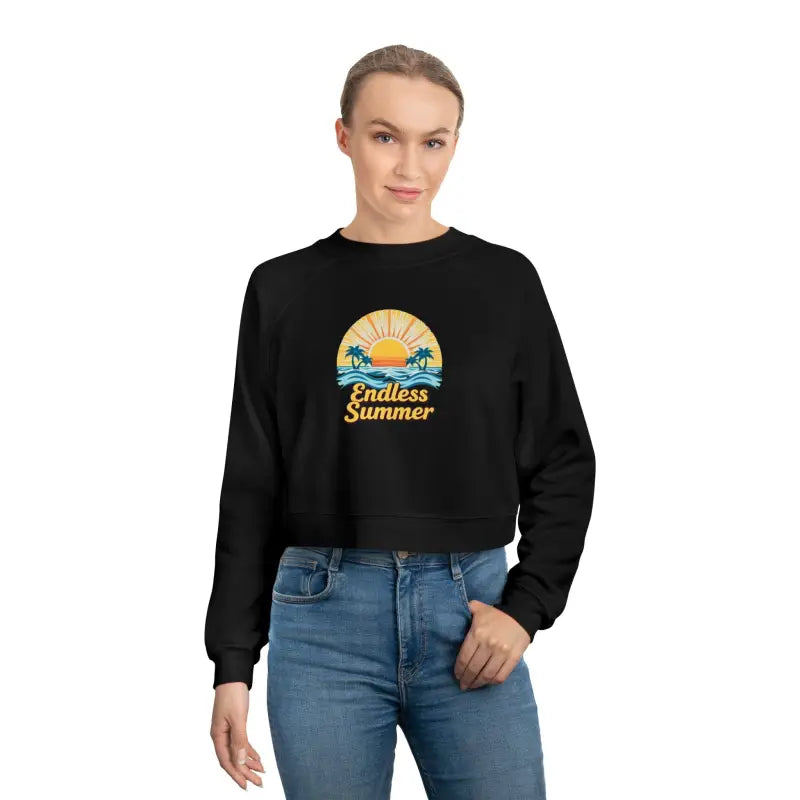 Endless Summer Cropped Fleece Sweatshirt for Women - Ocean State Styles