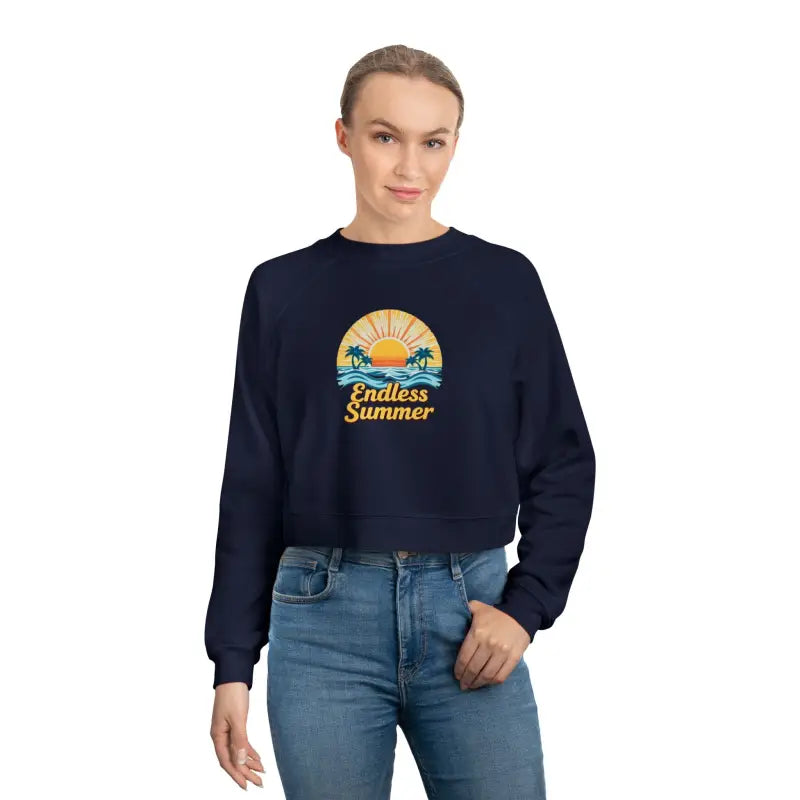 Endless Summer Cropped Fleece Sweatshirt for Women - Ocean State Styles