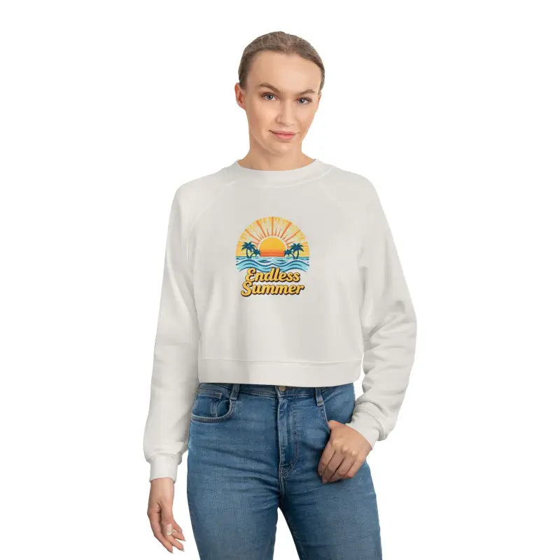 Endless Summer Cropped Fleece Sweatshirt for Women - Ocean State Styles