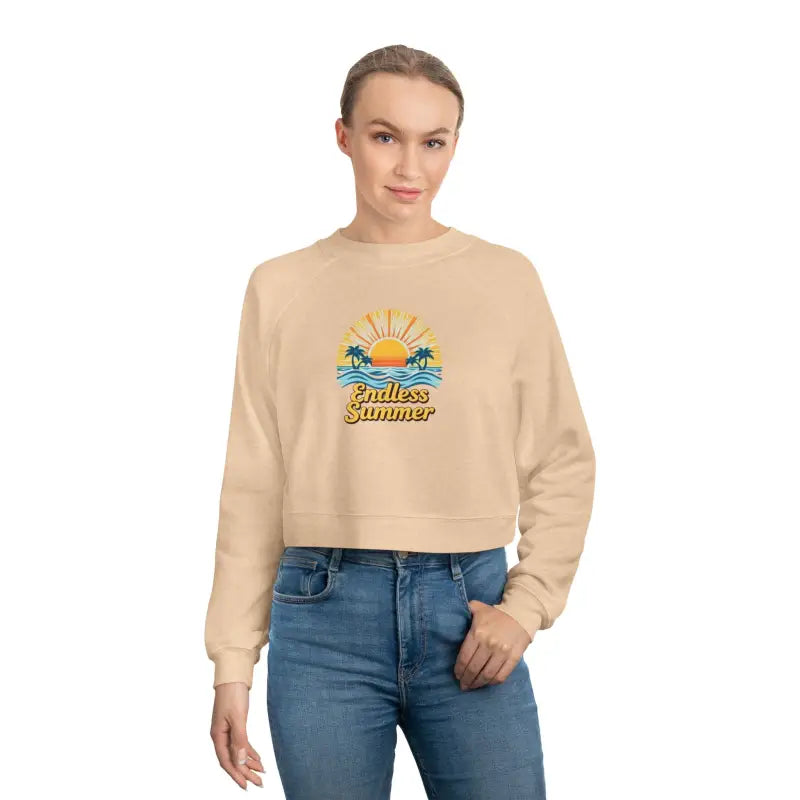 Endless Summer Cropped Fleece Sweatshirt for Women - Ocean State Styles