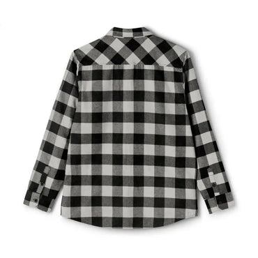 Even Keel Versatile Checkered Flannel Shirt in Olive Black 3XL with black and white pattern