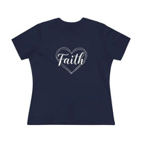 Faith Heart Design T Shirt for Women Stylish Spiritual Tee - Ocean State Styles