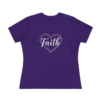 Faith Heart Design T Shirt for Women Stylish Spiritual Tee - Ocean State Styles