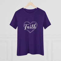 Faith Heart Design T Shirt for Women Stylish Spiritual Tee - Ocean State Styles