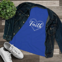Faith Heart Design T Shirt for Women Stylish Spiritual Tee - Ocean State Styles