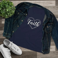 Faith Heart Design T Shirt for Women Stylish Spiritual Tee - Ocean State Styles
