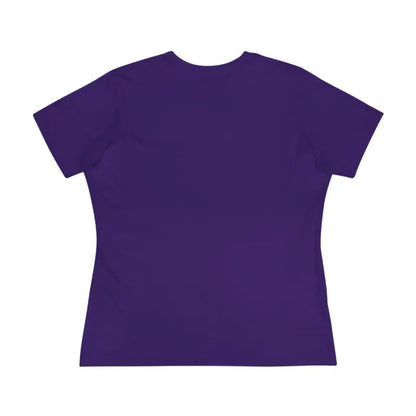 Purple women’s t-shirt featuring Faith Heart Design for stylish feminine wear