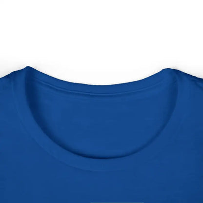 Blue crew neck T-shirt from Family Vibes Women’s Softstyle Tee for Family Celebrations