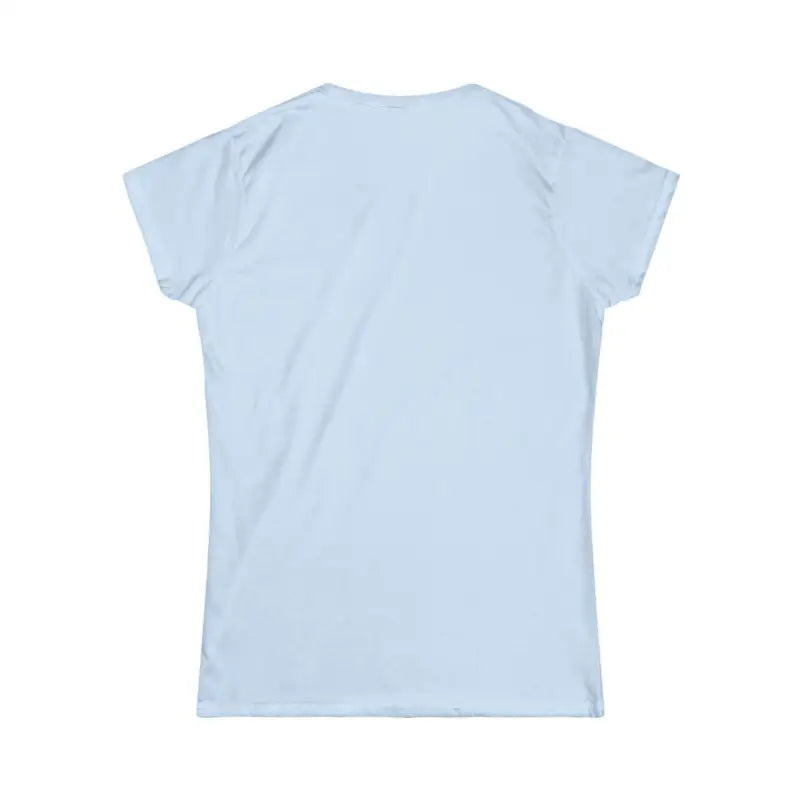 Light blue women’s softstyle T-shirt from Family Vibes for family celebrations