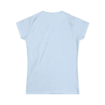 Light blue women’s softstyle T-shirt from Family Vibes for family celebrations