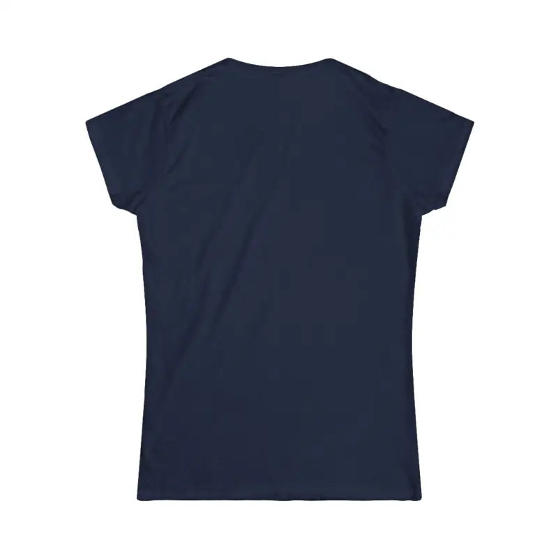 Navy blue women’s T-shirt from Family Vibes Softstyle collection for family celebrations
