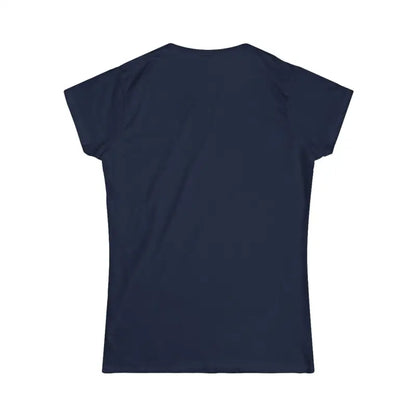 Navy blue women’s T-shirt from Family Vibes Softstyle collection for family celebrations