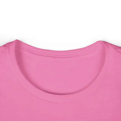 Pink crew neck t-shirt from Family Vibes Women’s Softstyle Tee for Family Celebrations