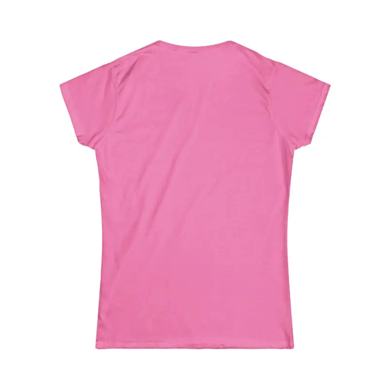 Pink women’s softstyle T-shirt from Family Vibes for family celebrations