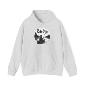 Fishing Bite Me Unisex Heavy Blend Hoodie for Anglers Comfort - Ocean State Styles