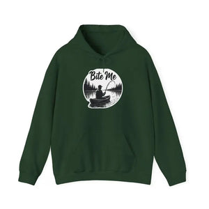 Fishing Bite Me Unisex Heavy Blend Hoodie for Anglers Comfort - Ocean State Styles