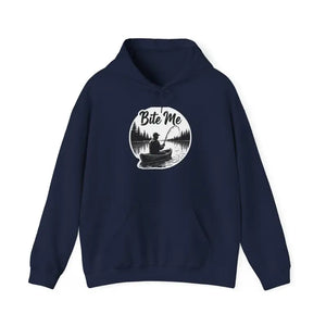 Fishing Bite Me Unisex Heavy Blend Hoodie for Anglers Comfort - Ocean State Styles