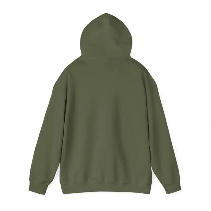Olive green Fishing Bite Me Unisex Heavy Blend Hoodie displayed on a neutral background