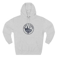 Fleece Hoodie Block Island Rhode Island Lighthouse Unisex Sweatshirt - Ocean State Styles