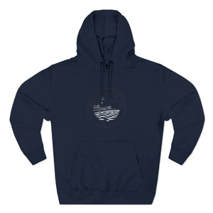 Fleece Hoodie Block Island Rhode Island Lighthouse Unisex Sweatshirt - Ocean State Styles