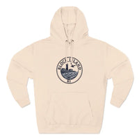 Fleece Hoodie Block Island Rhode Island Lighthouse Unisex Sweatshirt - Ocean State Styles
