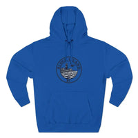 Fleece Hoodie Block Island Rhode Island Lighthouse Unisex Sweatshirt - Ocean State Styles
