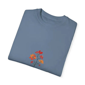Floral Design Unisex T-Shirt Collection in Salmon White and Light Green - Ocean State Styles